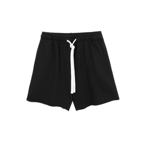 mila cut shorts Black