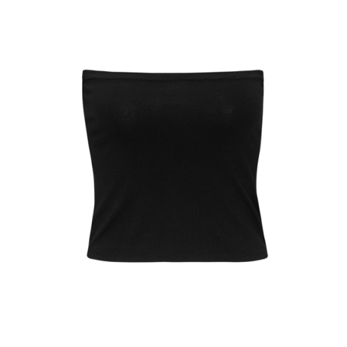 LUNA CLASSIC STRAPLESS CROP Black