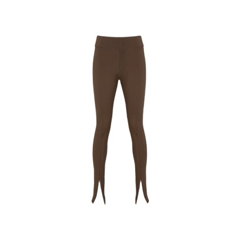 LUNA zip leggings Brown