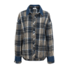 Naya plaid denim jacket BLUE