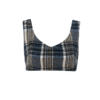 Naya plaid bralette BLUE
